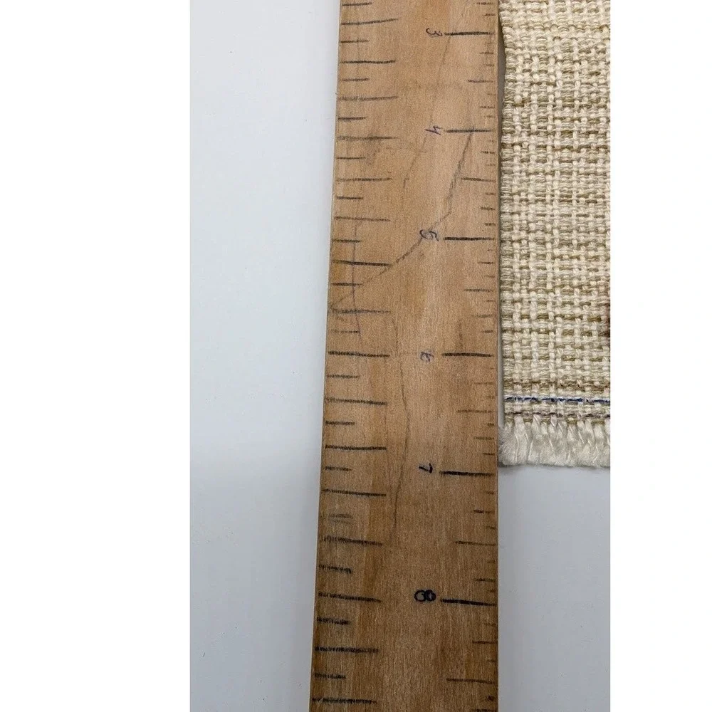 1:12 Miniature Dollhouse Rugs Set of 2 Woven Fringe Farmhouse Country Minimalist